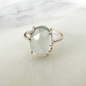 Aquamarine Ring // size 7.75