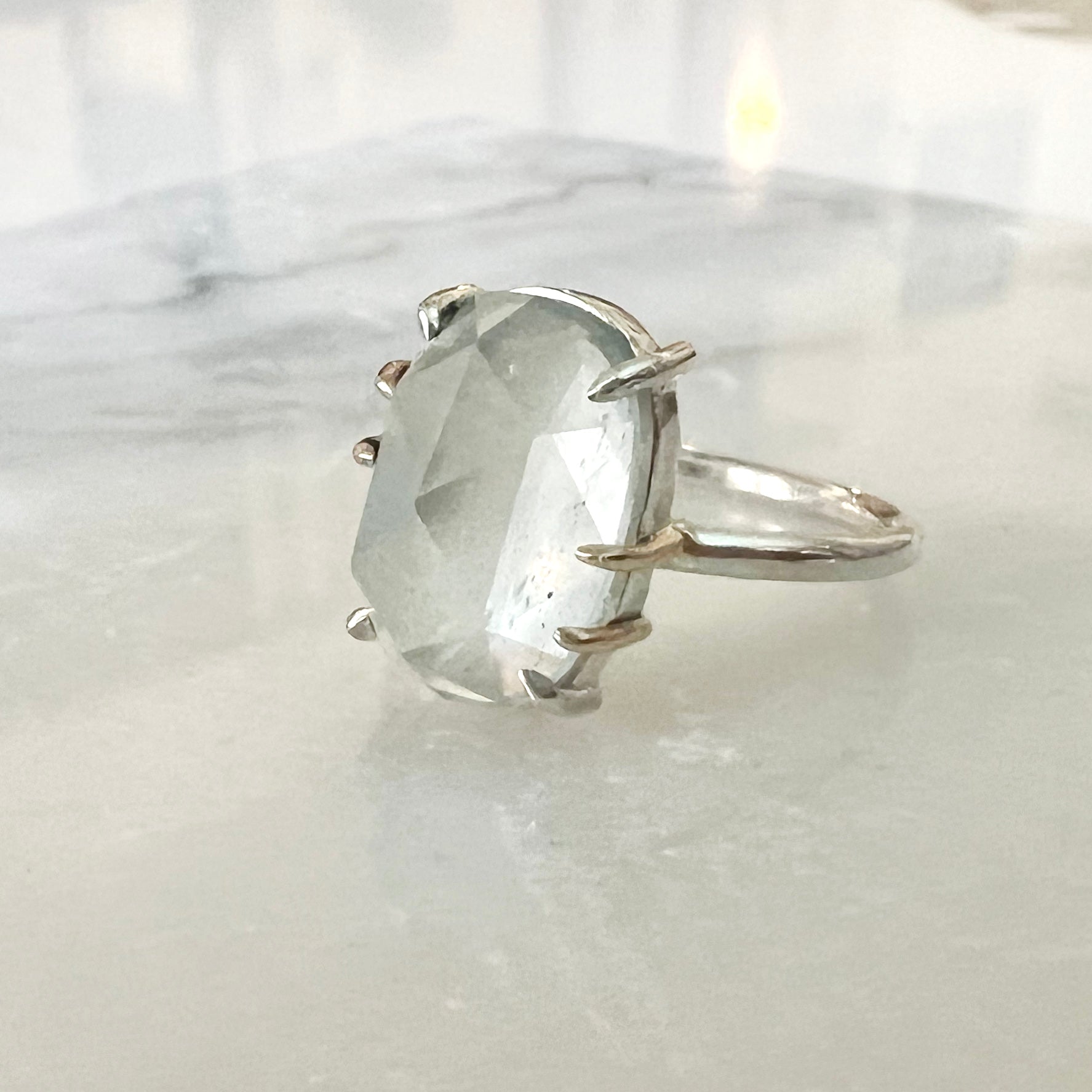 Aquamarine Ring // size 7.75