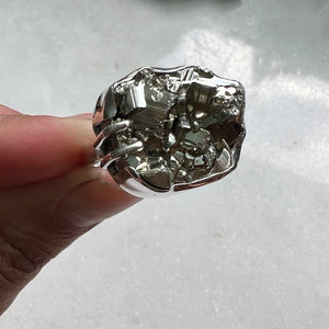 Pyrite Ring // size 7.5-7.75