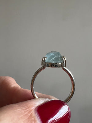 Aquamarine Ring // size 7.75