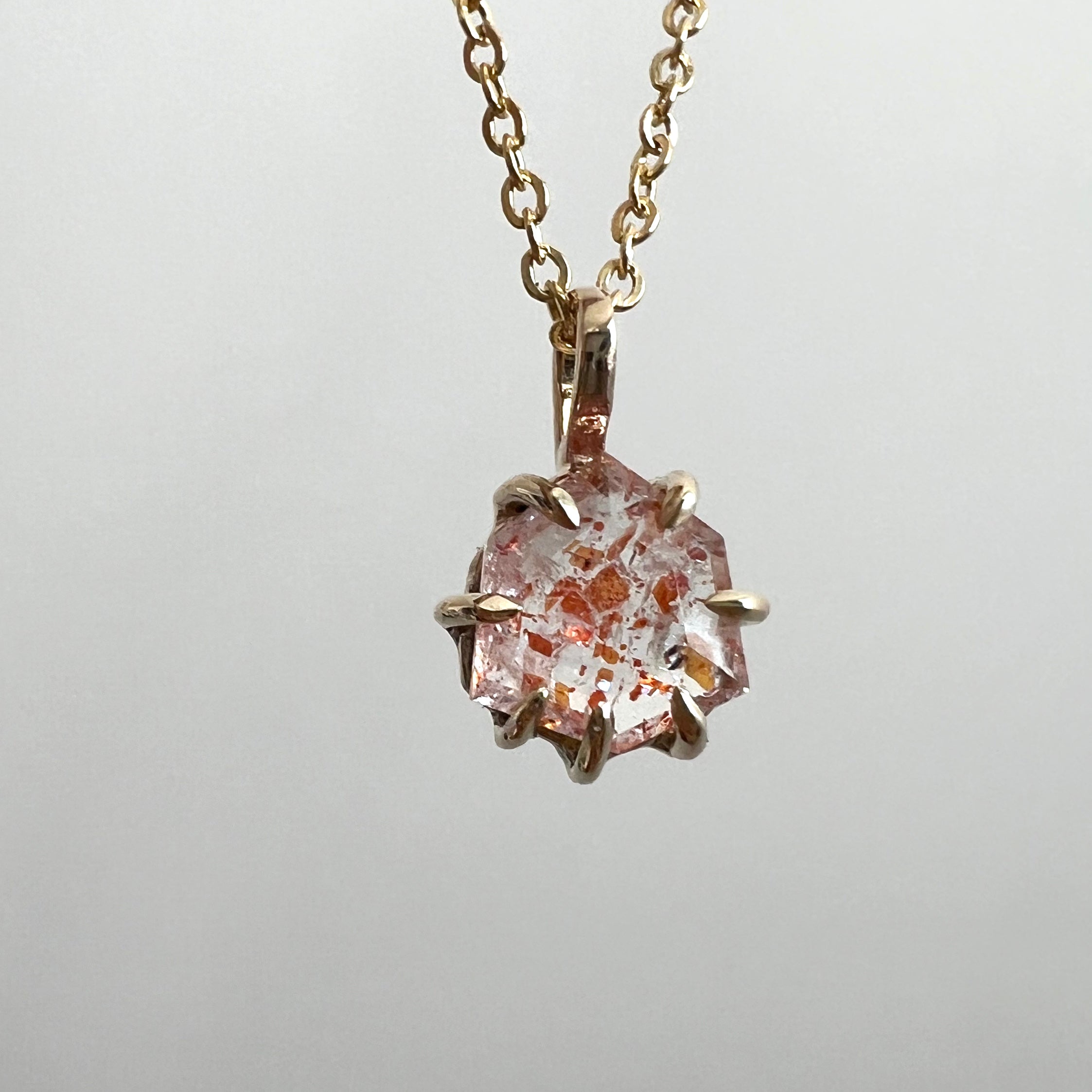Illusion Sunstone Necklace