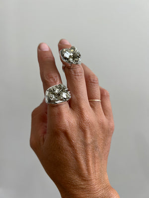Pyrite Ring // size 7.5-7.75