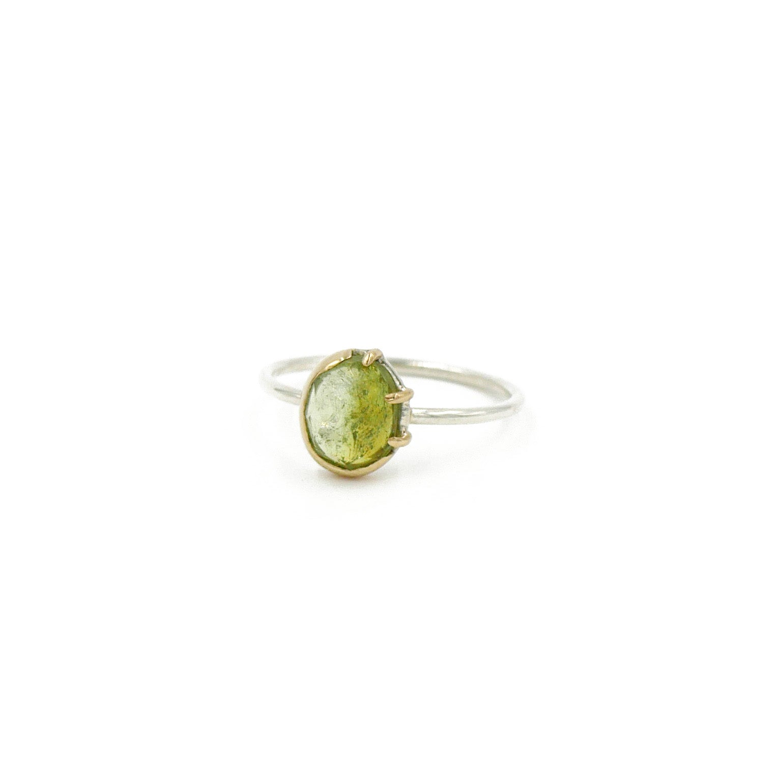 Green Tourmaline Ring by Rockhaus Metals