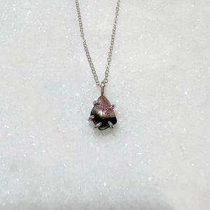Tourmaline Slice Necklace