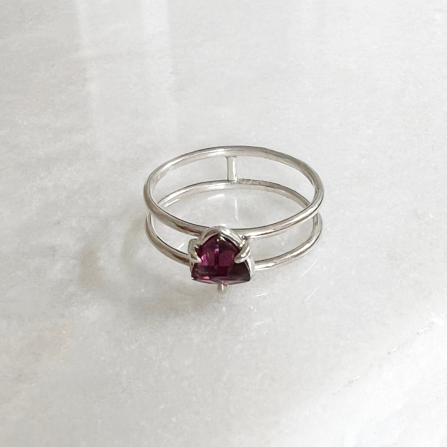 Tourmaline Trillion Ring // size 8