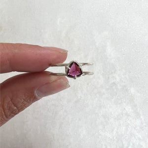 Tourmaline Trillion Ring // size 8