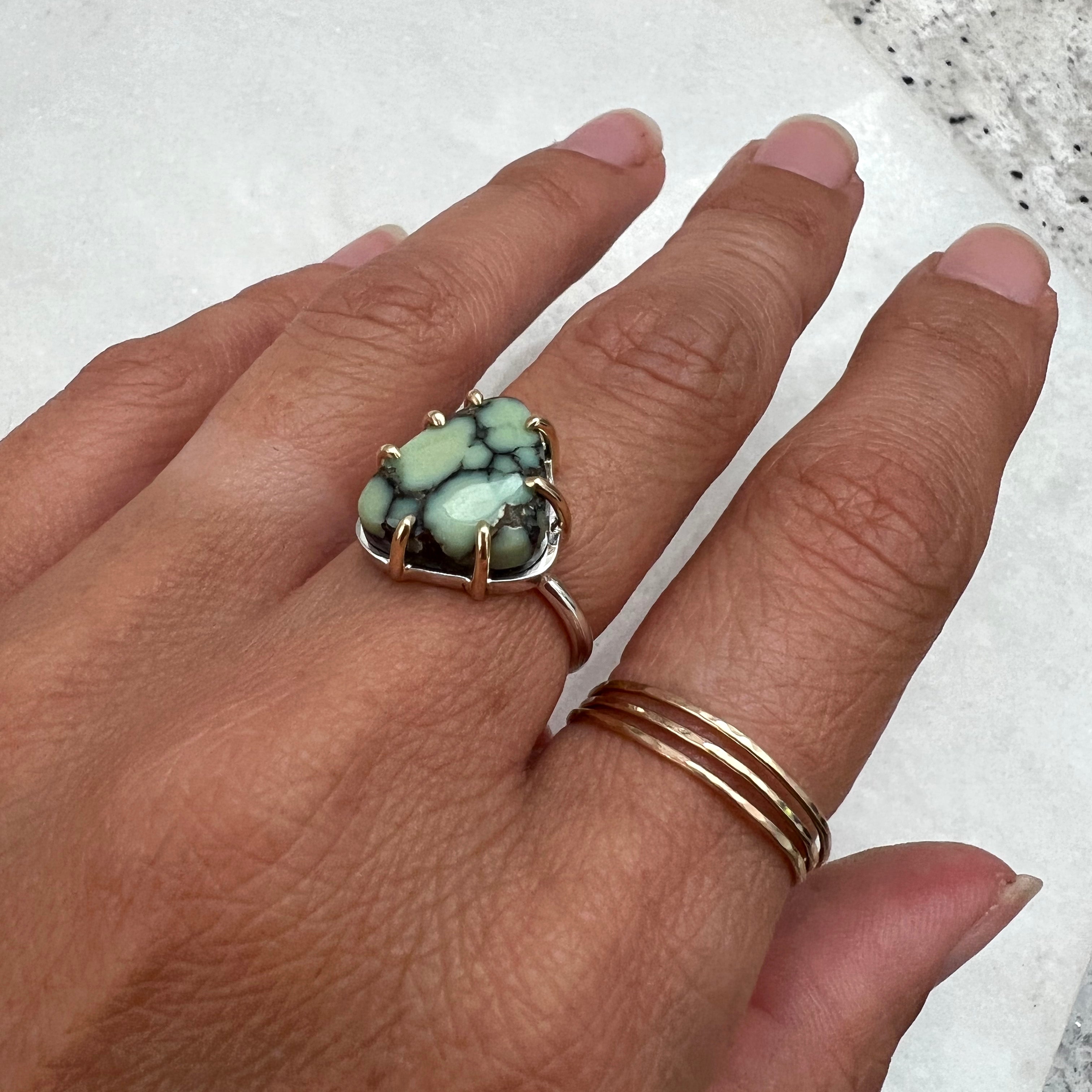 Poseidon Variscite Ring by Rockhaus Metals