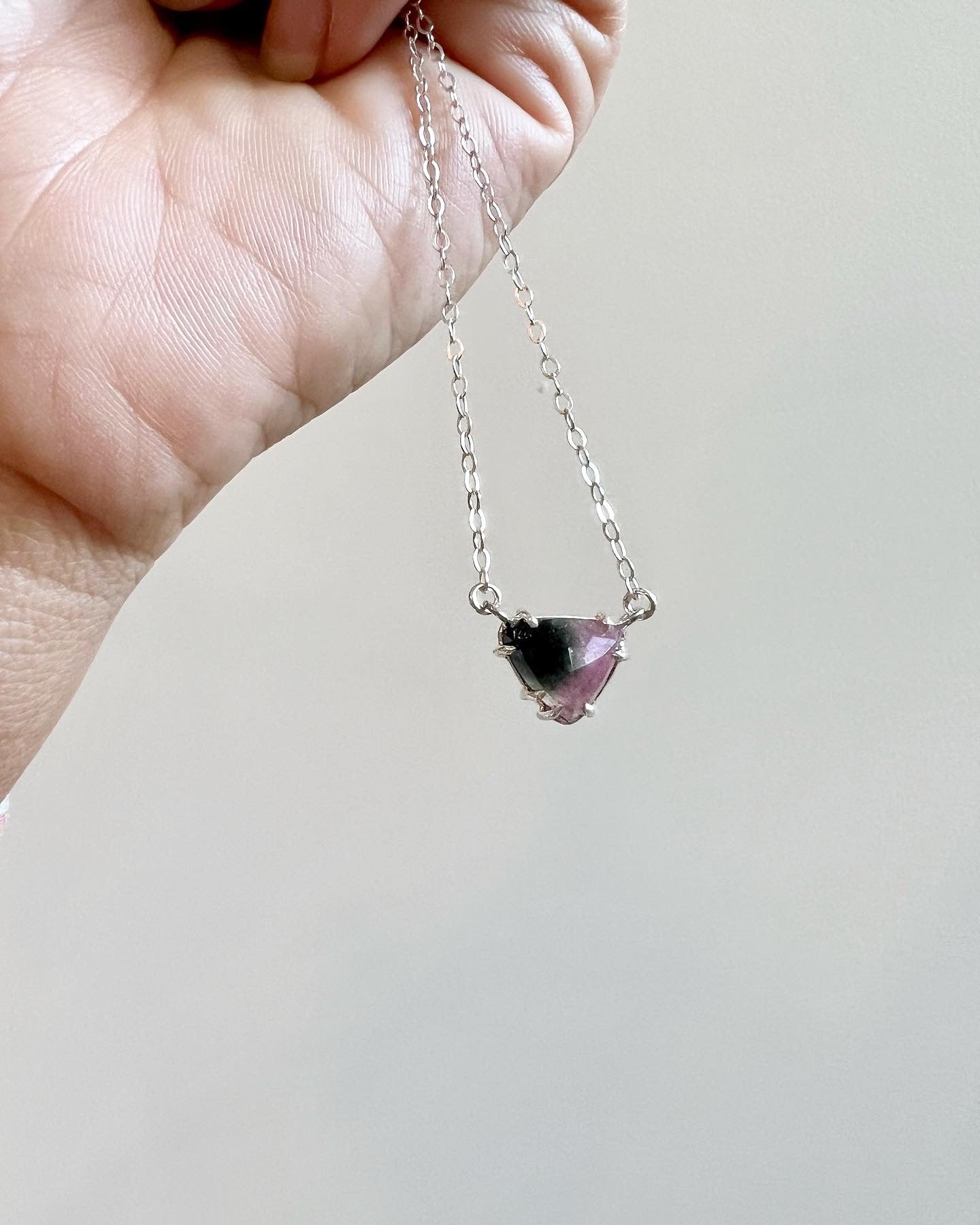 Bi-color Tourmaline Necklace